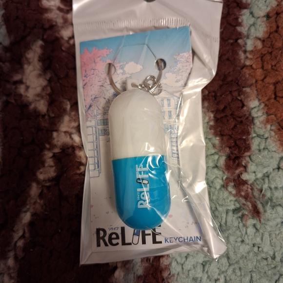 Other - Blue & White Stash Keychain